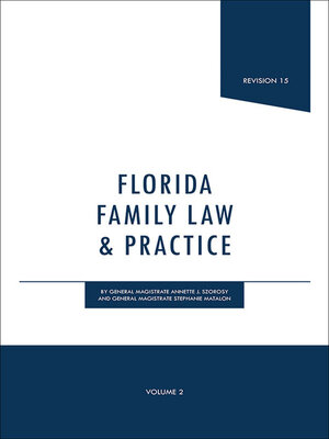 cover image of Florida Family Law & Practice